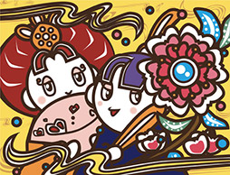 2010年3月　HPトップイラスト 3<br>「琉球ひな祭り」